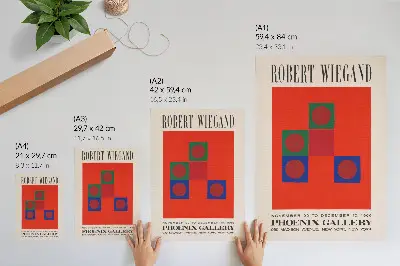 Robert Wiegand exhibition poster from 1965
