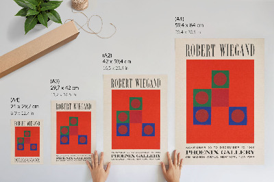 Poster Robert Wiegand's exhibition poster (1965)