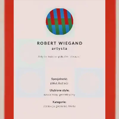 Robert Wiegand exhibition poster from 1965