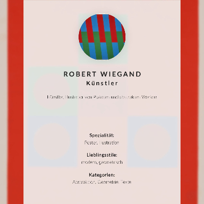 Poster Robert Wiegand's exhibition poster (1965)