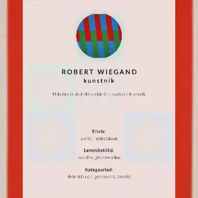 Robert Wiegand exhibition poster from 1965