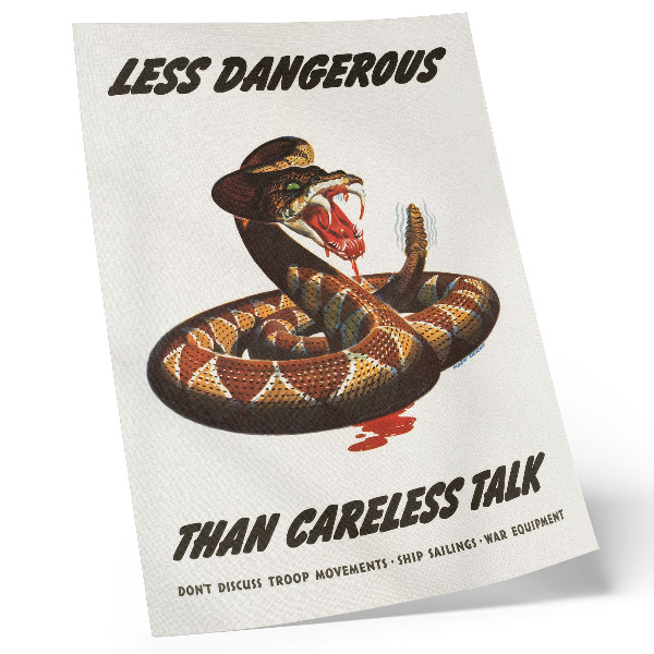 Art print Snake Poster (1944) by Albert Dorne