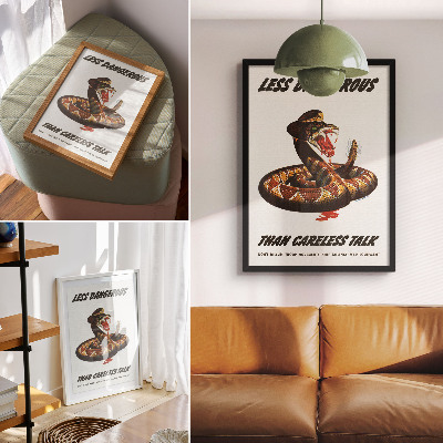 Art print Snake Poster (1944) by Albert Dorne