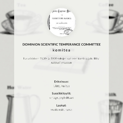 Art print Safe Stimulants by the Dominion Scientific Absorption Committee
