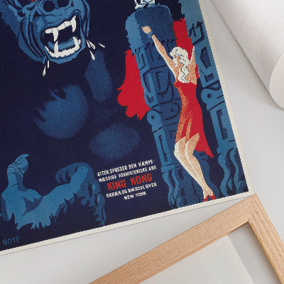 Premium wall art Danish movie poster for King Kong (1933)