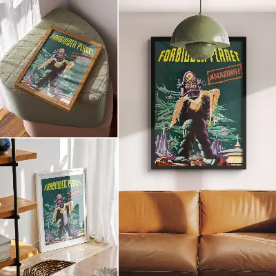 Forbidden Planet with Robby the Robot 1956 decorative poster