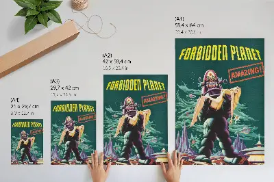 Forbidden Planet with Robby the Robot 1956 decorative poster