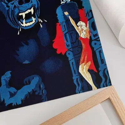 King Kong 1933 Danish film poster premium wall art