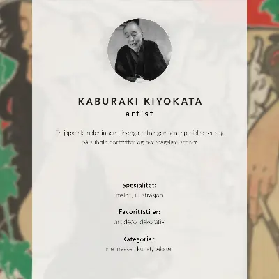 February 1909 by Kaburaki Kiyokata poster