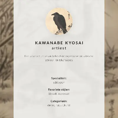 Cat Catching a Frog by Kawanabe Kyosai premium wall art