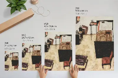 Schiele's Salon in Neulengbach (1911) by Egon Schiele poster
