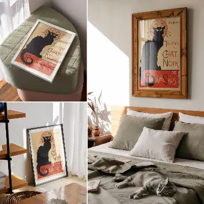 Tournée du Chat Noir by Théophile Alexandre Steinlen premium wall art print from 1896