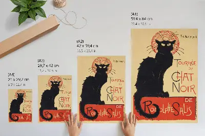 Tournée du Chat Noir by Théophile Alexandre Steinlen premium wall art print from 1896