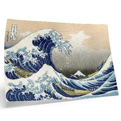 The Great Wave off Kanagawa by Hokusai traditional Japanese ukiyo-e woodblock print poster