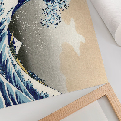 Poster The Great Wave off Kanagawa (1760–1849) by Hokusai – Japanese ukiyo-e woodblock print