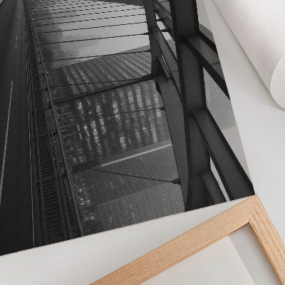 Photo canvas City Bridge majestic buildings austere elegance