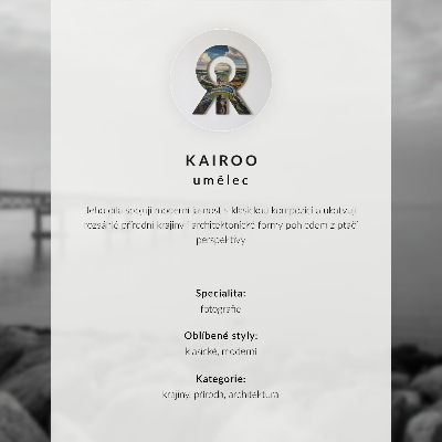 Poster Fjords, mountains, town, peace and harmony