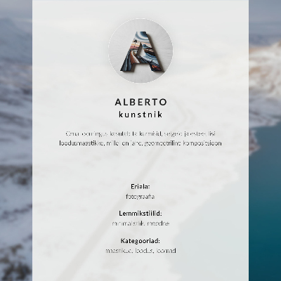 Photo canvas Minimalist mountain bird landscape
