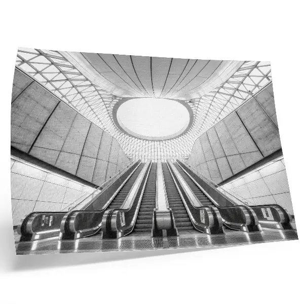 Decorative canvas print minimalist futuristic architecture