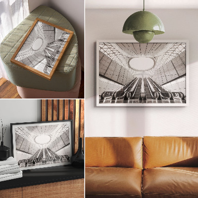 Decorative canvas print Minimalist interior futuristic architecture