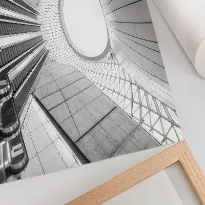 Decorative canvas print minimalist futuristic architecture