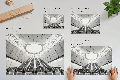 Decorative canvas print Minimalist interior futuristic architecture
