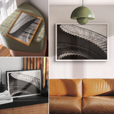 Photo canvas Black and white elegance, modern forms