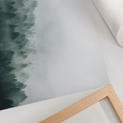 Poster Misty forests exuding peace and mystery