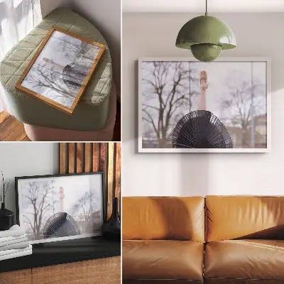 Decorative canvas print ballet, subtlety, harmony, and local atmosphere