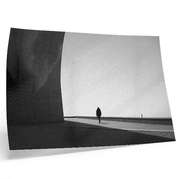 Decorative canvas print Minimalist silhouette, strong shadows, modern space