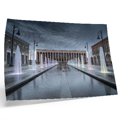 Photo canvas Fountains and architecture modern lighting