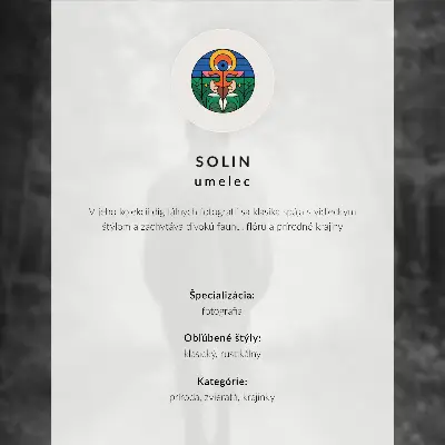 Poster a horse standing in a misty forest with ferns