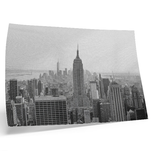 Decorative canvas print Modern black and white metropolitan panorama