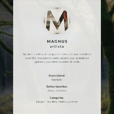 Decorative canvas print Running figure alley fog trees green
