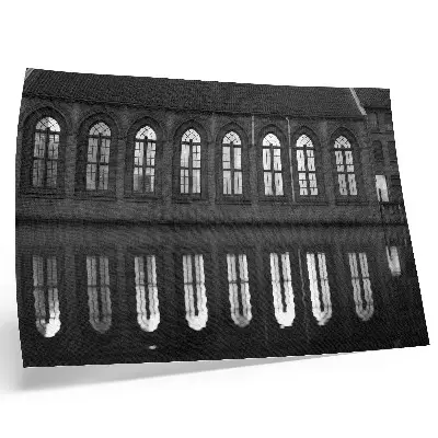 Decorative canvas print featuring symmetry, reflection, and architectural elegance