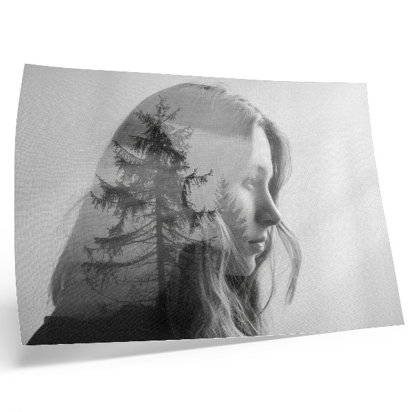 Poster Black and white portrait subtle elegance