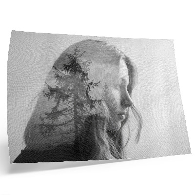 Poster Black and white portrait subtle elegance