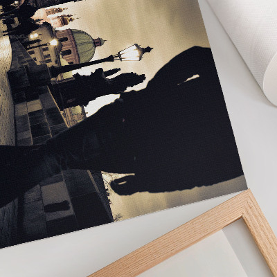 Poster Gothic towers interior bridge walk
