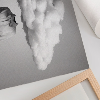 Photo canvas Surrealist minimalism motif white cloud