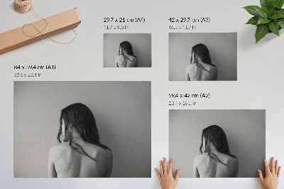 Photo canvas The minimalist charm of figures in monochrome