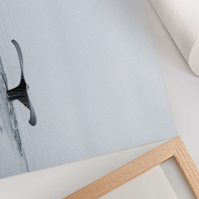 Poster Whale tail above water minimalism harmony