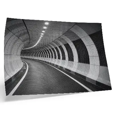 Decorative canvas print modern geometric spatial tunnel design