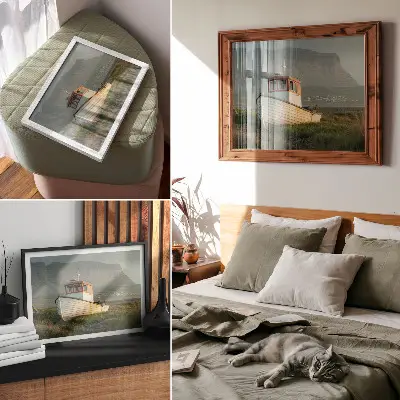 Photo canvas panoramic mountain view of Lodz with a nostalgic atmosphere