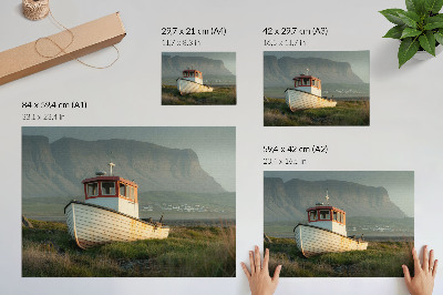 Photo canvas Łódź mountain panorama climate nostalgia