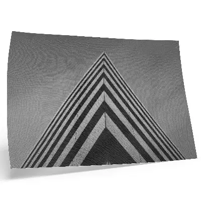 Photo canvas featuring symmetry with dynamic lines in monochrome