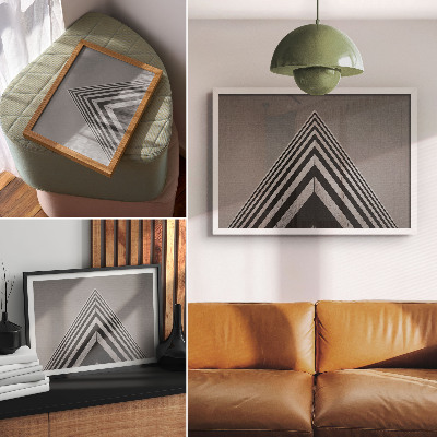 Photo canvas Symmetry, lines, monochromatism, dynamic composition