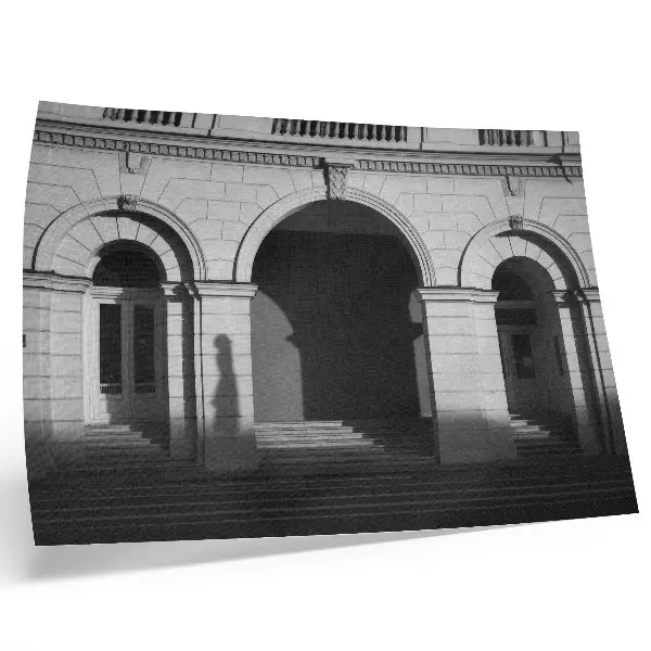 Decorative canvas print elegant architecture with classic arches and shadows