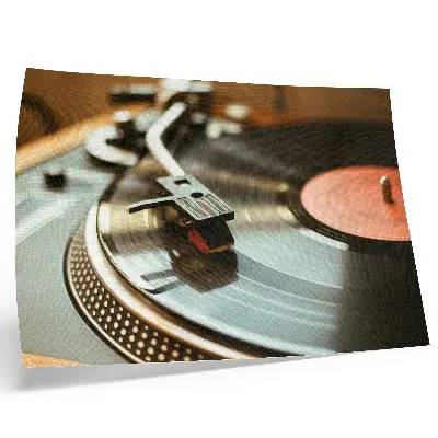 Gramophone poster nostalgic vintage musical atmosphere