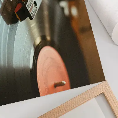 Gramophone poster nostalgic vintage musical atmosphere