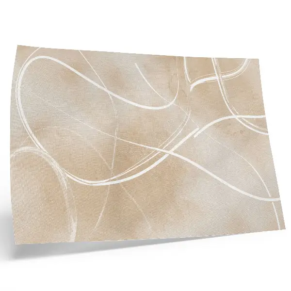 Decorative canvas print harmonious lines with delicate colors featuring a peaceful theme